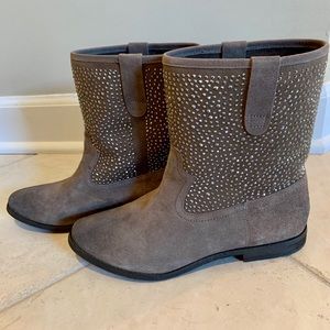 Western Inspired crystal boots.